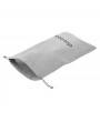 Docooler Storage Bag Carrying Bag Small Drawstring Flocked Protection Pouch Grey 13.5*23.5CM