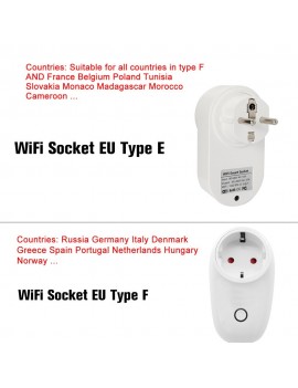 eWeLink Mini Smart WiFi Socket EU Type E Smart Plug Remote Control by Smart Phone from Anywhere Timing Function, Voice Control Compatible with Amazon Alexa and for Google Home IFTTT