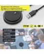 UM02 USB Omni-directional Condenser Microphone Mic for Meeting Business Conference Computer Desktop Laptop PC Voice Chat Video Games Live Broadcast Sound Pick-up