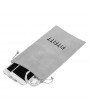 FITFITT Storage Bag Carrying Bag Small Drawstring Flocked Protection Pouch Grey 13.5*23.5CM